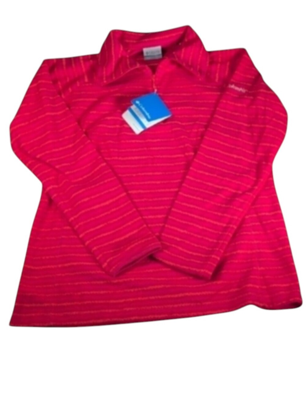 Columbia Glacial Fleece Half Zip Pullover Pink & Orange Size Large